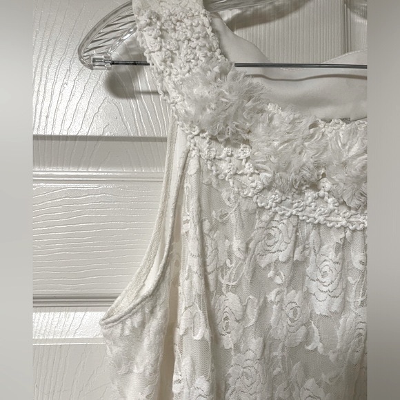 DRESSBARN Ivory Ruffle Tank Blouse Size 18/20 - Picture 4 of 10